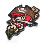 Mil-Spec Monkey Pirate Girl Morale Patch High Contrast вышивка с велкро